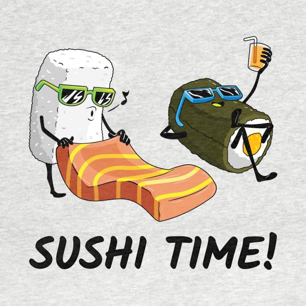 Love Sushi Shirt Summer beach Vacation Sushi Lover Girl by ELFEINHALB